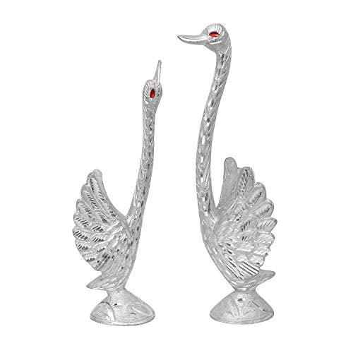 JaipurCrafts Pair of Kissing Duck Showpiece (10.50 in Feathers)