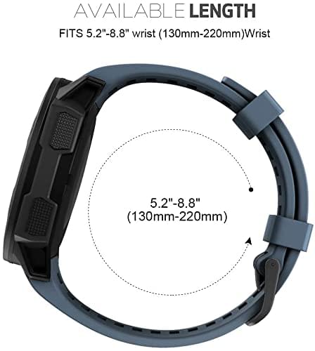 Zitel Band for Garmin Instinct 2 Solar / Instinct / Esports / Tide / Tactical GPS Straps - Slate
