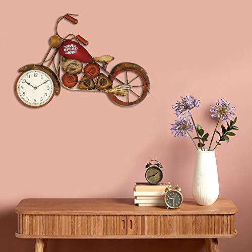 JaipurCrafts Designer Sports Bike Shaped Iron Wall Clock (15.50 in x 22 inch)