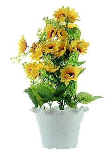 JaipurCrafts Premium Forever Collection Artificial Flowers with Pot