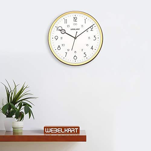 Webelkart Designer Plastic Wall Clock for Home/Living Room/Bedroom/Kitchen- 12 in