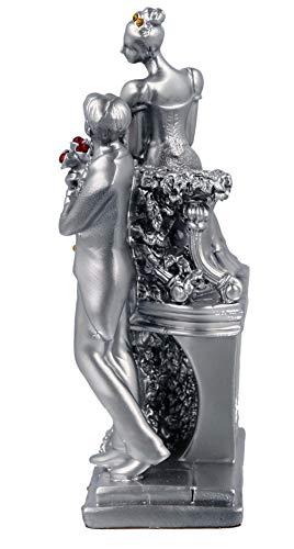 JaipurCrafts Resin Romantic Valentine Love Couple Statue Showpiece (13 cm; Multicolour)