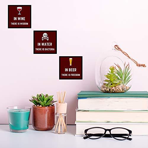 Webelkart Set of 3 Premium Quotes Photo Frame for Wall, Office, Study Room Decoration Poster Framed, Size - 10 x 10 INCH