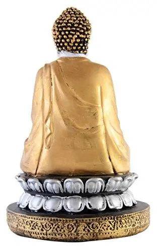JaipurCrafts Adorable Lord Gautam Buddha Showpiece - 23 cm (Polyresin, Multicolor)
