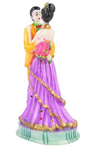 JaipurCrafts Resin Romantic Valentine Love Couple Statue Showpiece (Multicolour)