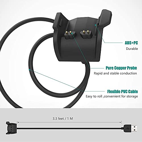Zitel Charger for Garmin Vivosmart HR / HR+, Approach X40 Charging Cable