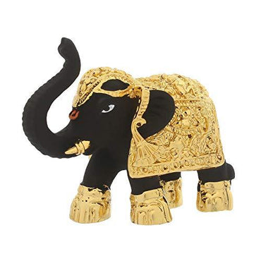 JaipurCrafts 24 Kt. Gold Plated Elephant Showpiece Figurine - of an erawat Gajantlaxmi
