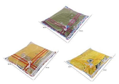 JaipurCrafts 12 Pcs Non Woven Fabric Saree Cover, 1 Saree, Gift Set, Assorted