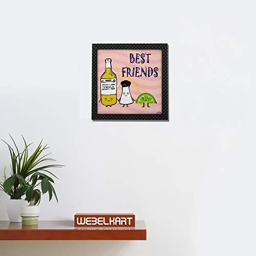 Webelkart Synthetic Design Motivational/Funny Quote Photo Poster Frame without Glass for Wall, Office, Study Room Decoration (Multicolour, 10 x 10 Inch)