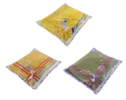 JaipurCrafts 12 Pcs Non Woven Fabric Saree Cover, 1 Saree, Gift Set, Assorted