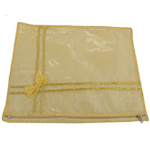 JaipurCrafts 12 Pcs Non Woven Fabric Saree Cover, 1 Saree, Gift Set, Gold