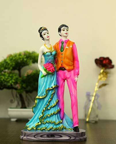 JaipurCrafts WebelKart Resin Romantic Valentine Love Couple Statue Showpiece (Multicolour)