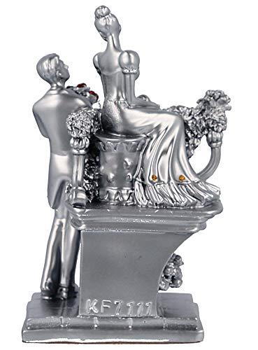 JaipurCrafts Resin Romantic Valentine Love Couple Statue Showpiece (13 cm; Multicolour)