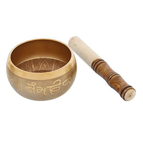 JaipurCrafts 5 inches - Singing Bowl Tibetan Buddhist Prayer Instrument With Striker Stick,OM Bell, OM Bowl, Meditation Bowl, Music Therapy