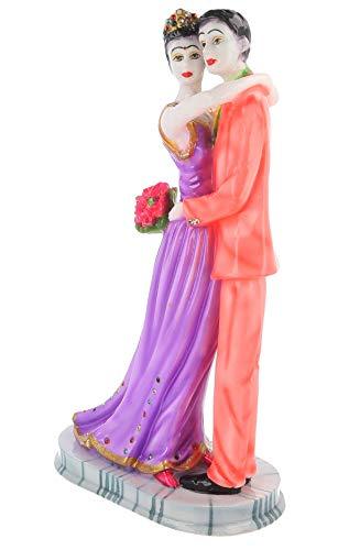 WebelKart JaipurCrafts Resin Romantic Valentine Love Couple Statue Showpiece (Multicolour)