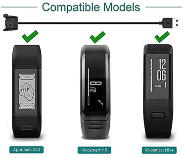 Zitel Charger for Garmin Vivosmart HR / HR+, Approach X40 Charging Cable