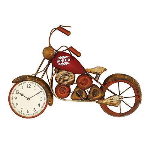 JaipurCrafts Designer Sports Bike Shaped Iron Wall Clock (15.50 in x 22 inch)