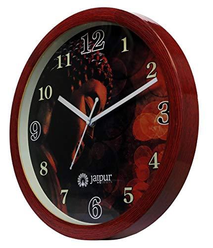 JaipurCrafts Plastic Gauta Buddha Wall Clock (Multi_2 Inch X 12 Inch X 12 Inch)