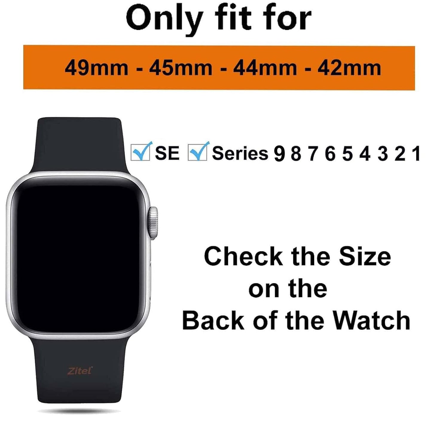 Zitel Metal Bands for Apple Watch Straps Ultra 2 / Ultra 49mm 46mm 45mm 44mm, Series 10 9 8 7 6 5 4 3 2 1 SE - Titanium