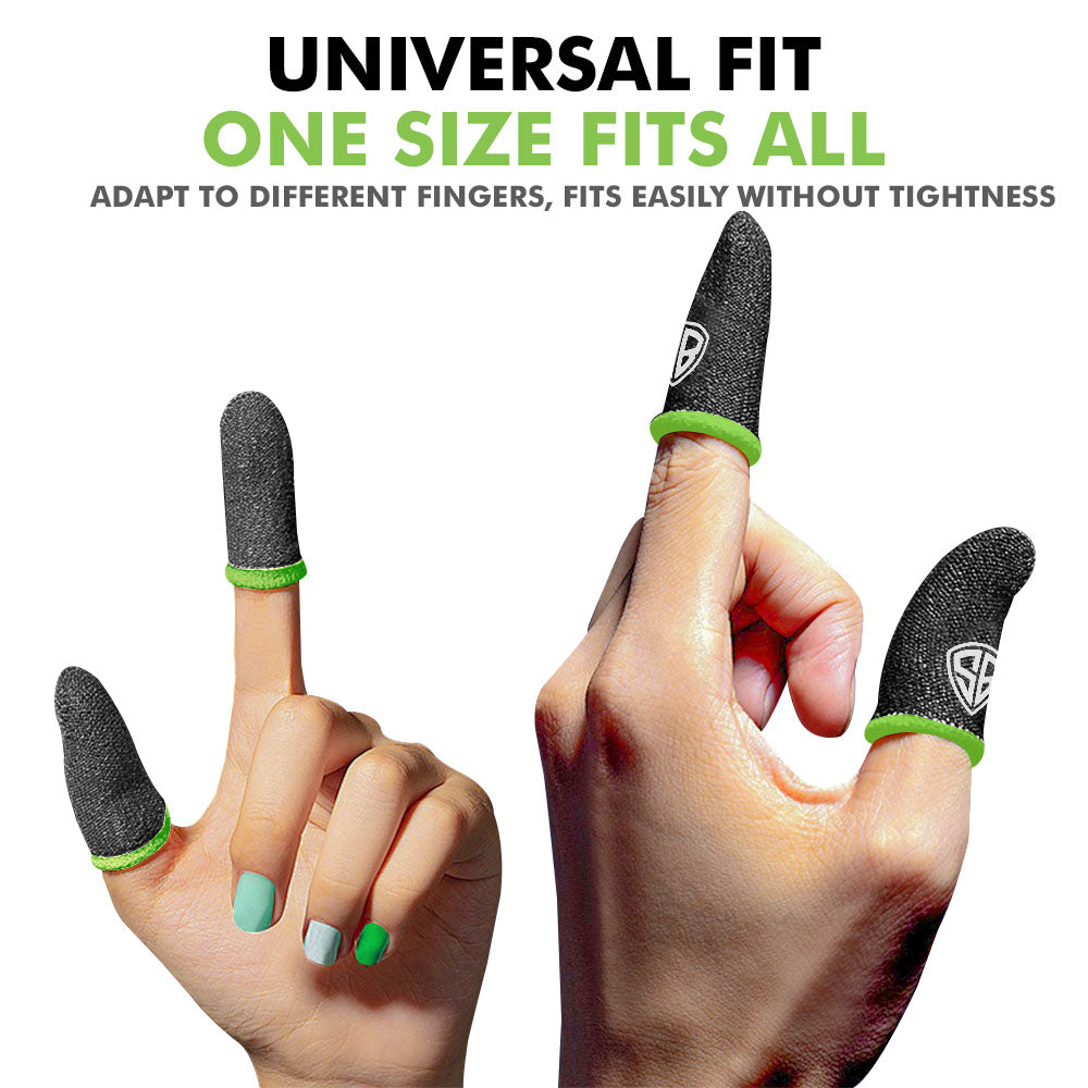 SpinBot Carbon Fiber Finger & Thumb Sleeves for PUBG, BGMI,Free Fire,etc.