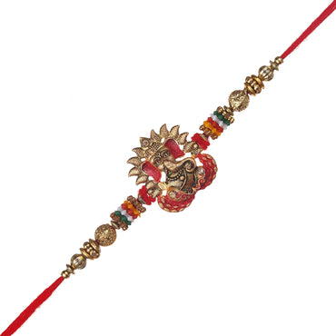 JaipurCrafts Premium Combo Of 1 Rakhi Set For Bhaiya And Bhabhi. Rakhi For Bhaiya Bhabhi, Lumba Rakhi For Bhabhi Rakshabandhan Gift