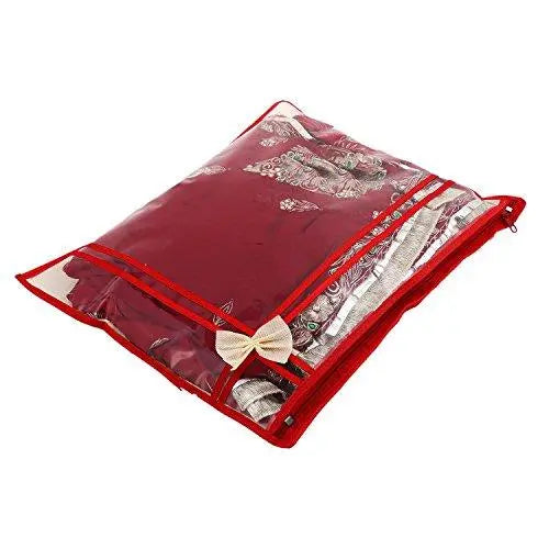 JaipurCrafts Printed Non Wooven Saree Cover Set of 6 Pcs (with Zip Lock)