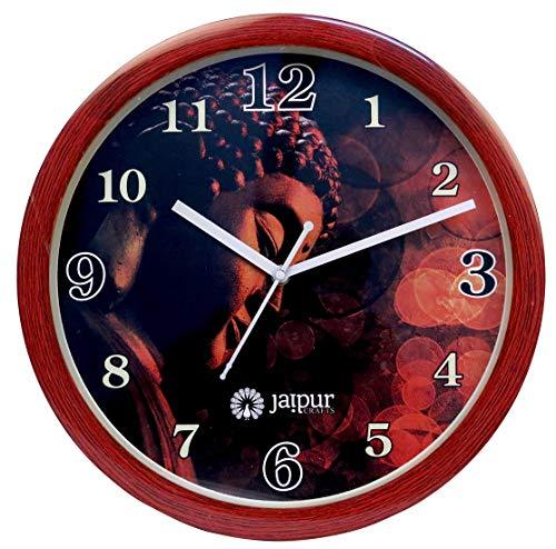 JaipurCrafts Plastic Gauta Buddha Wall Clock (Multi_2 Inch X 12 Inch X 12 Inch)