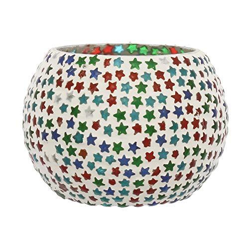 Webelkart Glass Tealight Votive Candle Holder With Tea Light Candles, Pack of 2