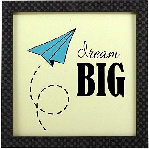 Webelkart Synthetic Design Motivational/Funny Quote Photo Poster Frame without Glass for Wall, Office, Study Room Decoration (Multicolour, 10 x 10 Inch)