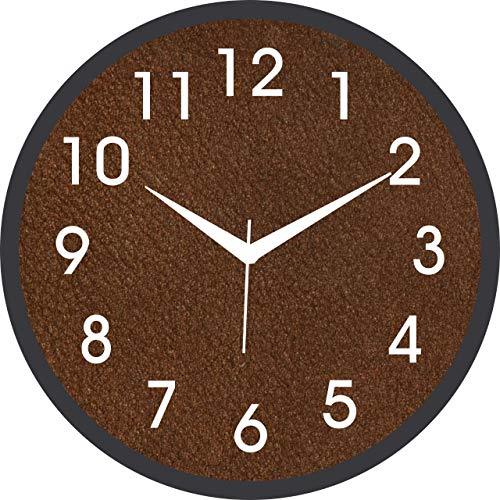 JaipurCrafts Plastic Wall Clock (Black_2 Inch X 12 Inch X 12 Inch)