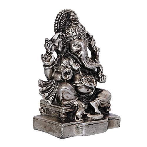 Webelkart Silver Plated Lord Ganesha,God of Luck & Success Diwali Gifts Home Decor (Size: 4.00")