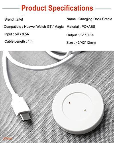 Zitel Charger for Honor Watch Magic / Magic 2 / Honor Watch Dream Smartwatch Charging Cable