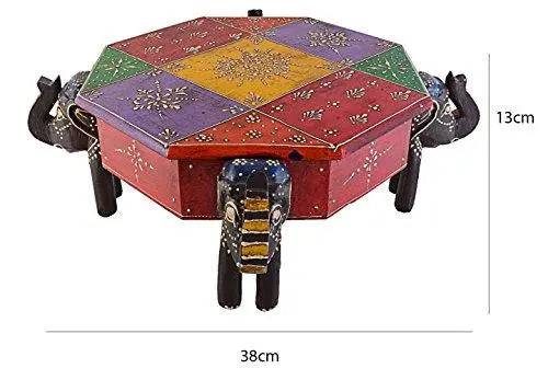 JaipurCrafts Decorative Four Elephante Box Showpiece