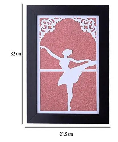 JaipurCrafts Beautiful 'Dancing Doll' Designer Wall Art On Laser Cut Wooden Laminates Valentine's Day Gift - Couple in Love (32 cm x 22 cm) Set of 3