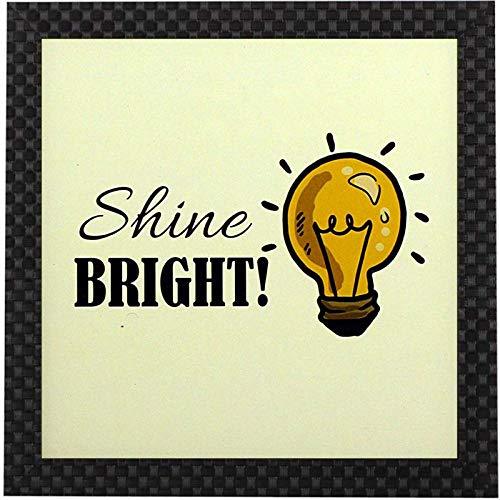 Webelkart Synthetic Motivational/Funny Quote Design Photo Poster Frame without Glass for Wall, Office, Study Room Decoration (Multicolour, 10 x 10 Inch)