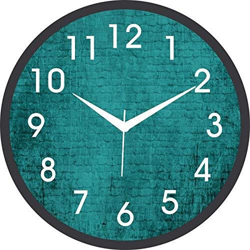 JaipurCrafts Plastic Wall Clock (Black_9.5 Inch X 1 Inch X 9.5 Inch)