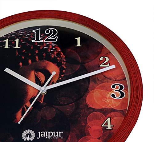 JaipurCrafts Plastic Gauta Buddha Wall Clock (Multi_2 Inch X 12 Inch X 12 Inch)