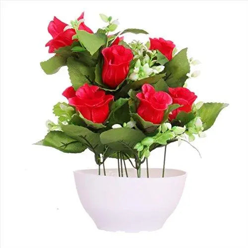 JaipurCrafts Premium Forever Collection Artificial Flowers with Pot