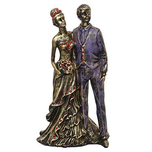 Webelkart Designer Romantic Valentine Love Couple Statue Showpiece Gifts-12 Inches