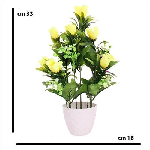 JaipurCrafts Premium Forever Collection Artificial Flowers with Pot
