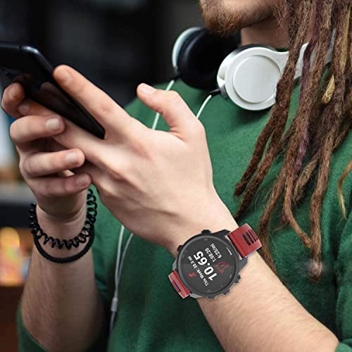 Zitel Band for Garmin Forerunner 245/Music, 645/Music, 165, 55, 158, Vivoactive 5/3, Venu Sq/Venu 2 Plus, 20mm Straps