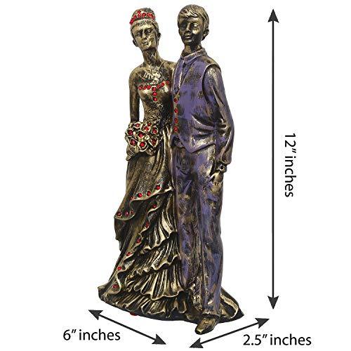 Webelkart Designer Romantic Valentine Love Couple Statue Showpiece Gifts-12 Inches
