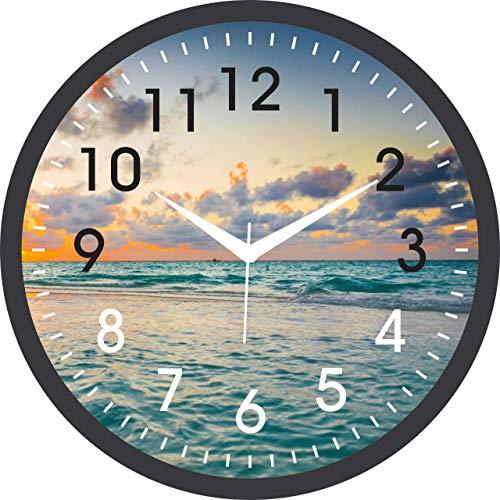 JaipurCrafts Plastic Wall Clock (Black_12 Inch X 2 Inch X 12 Inch)