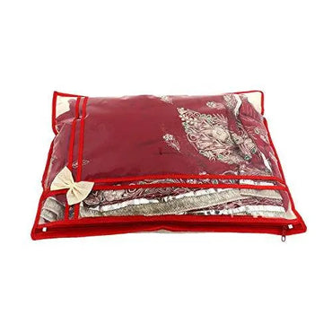 JaipurCrafts Printed Non Wooven Saree Cover Set of 6 Pcs (with Zip Lock)