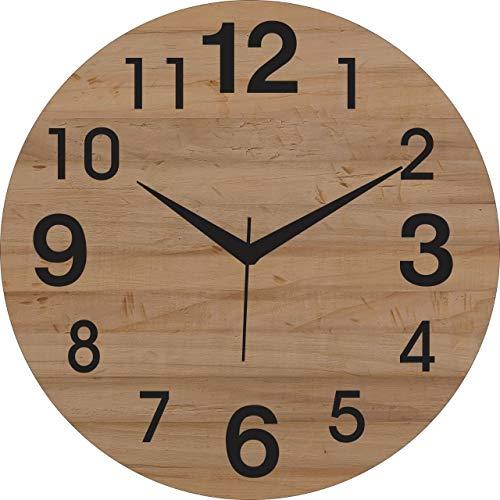 JaipurCrafts Plastic Wall Clock (Black_12 Inch X 2 Inch X 12 Inch)