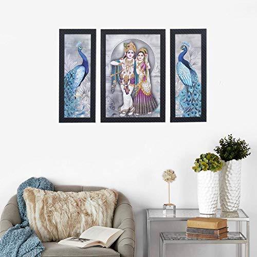 JaipurCrafts City View Set of 3 Large Framed UV Digital Reprint Painting (Wood, Synthetic, 36 cm x 61 cm)