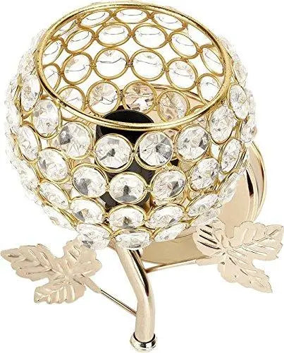 JaipurCrafts Diamonds in Gold Rose Sconce Wall Lamp/Night Lamp/Home Decoration Lamp for Diwali Decoration