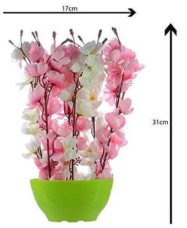 JaipurCrafts Premium Forever Collection Artificial Flowers with Pot