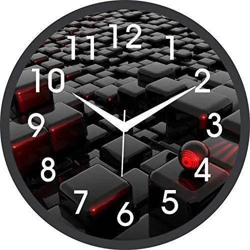 Webelkart Designer Plastic Wall Clock for Home/Living Room/Bedroom / Kitchen- 9.50 in (with Ajanta Movement)