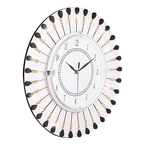 WebelKart Designer Wooden Wall Clock for Home/Living Room/Bedroom/Kitchen- 12 in (with Ajanta Brand Dial)